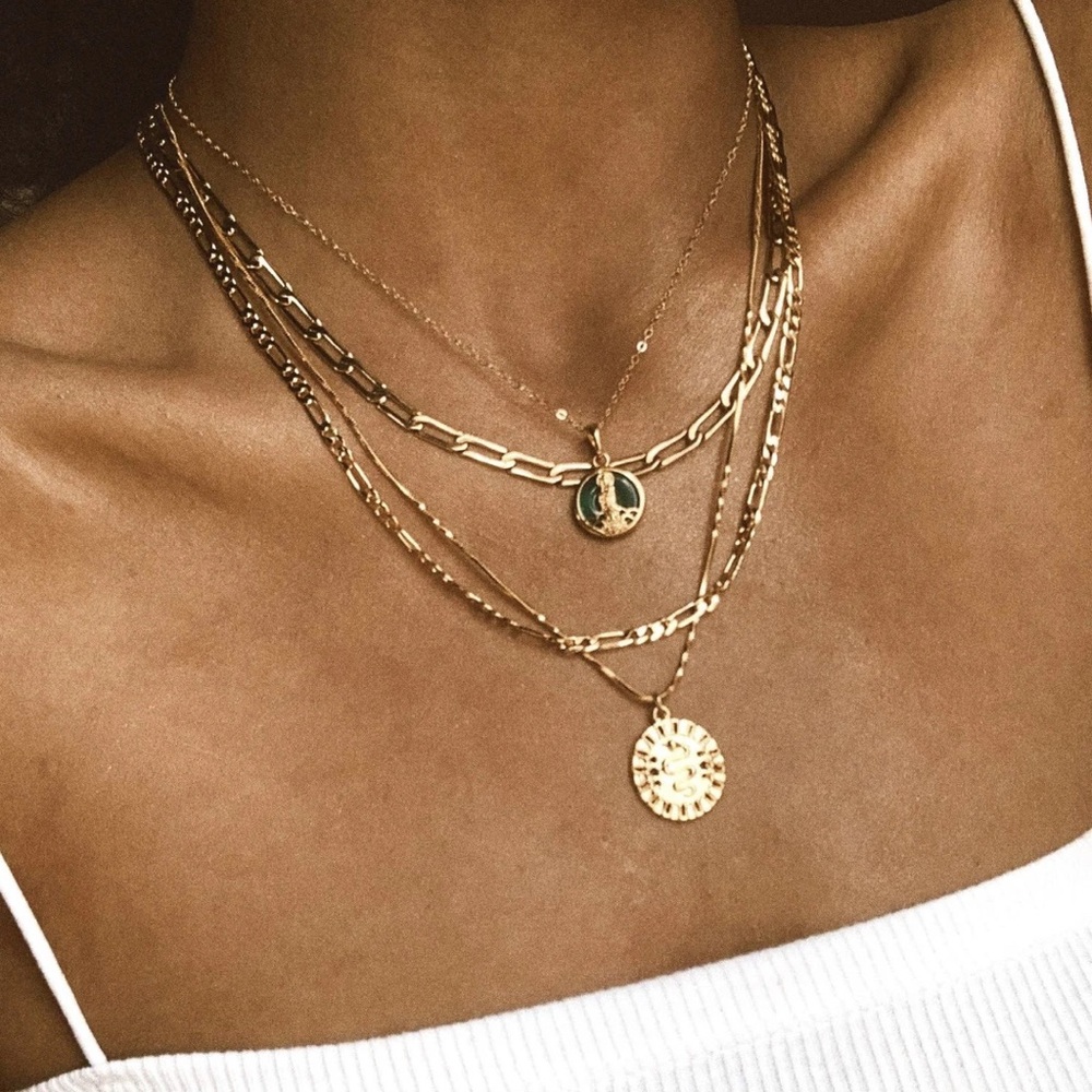 18k Gold Filled Snake Pendant Necklace